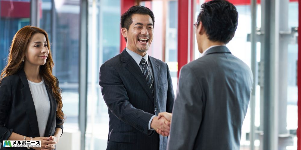 Asian business people